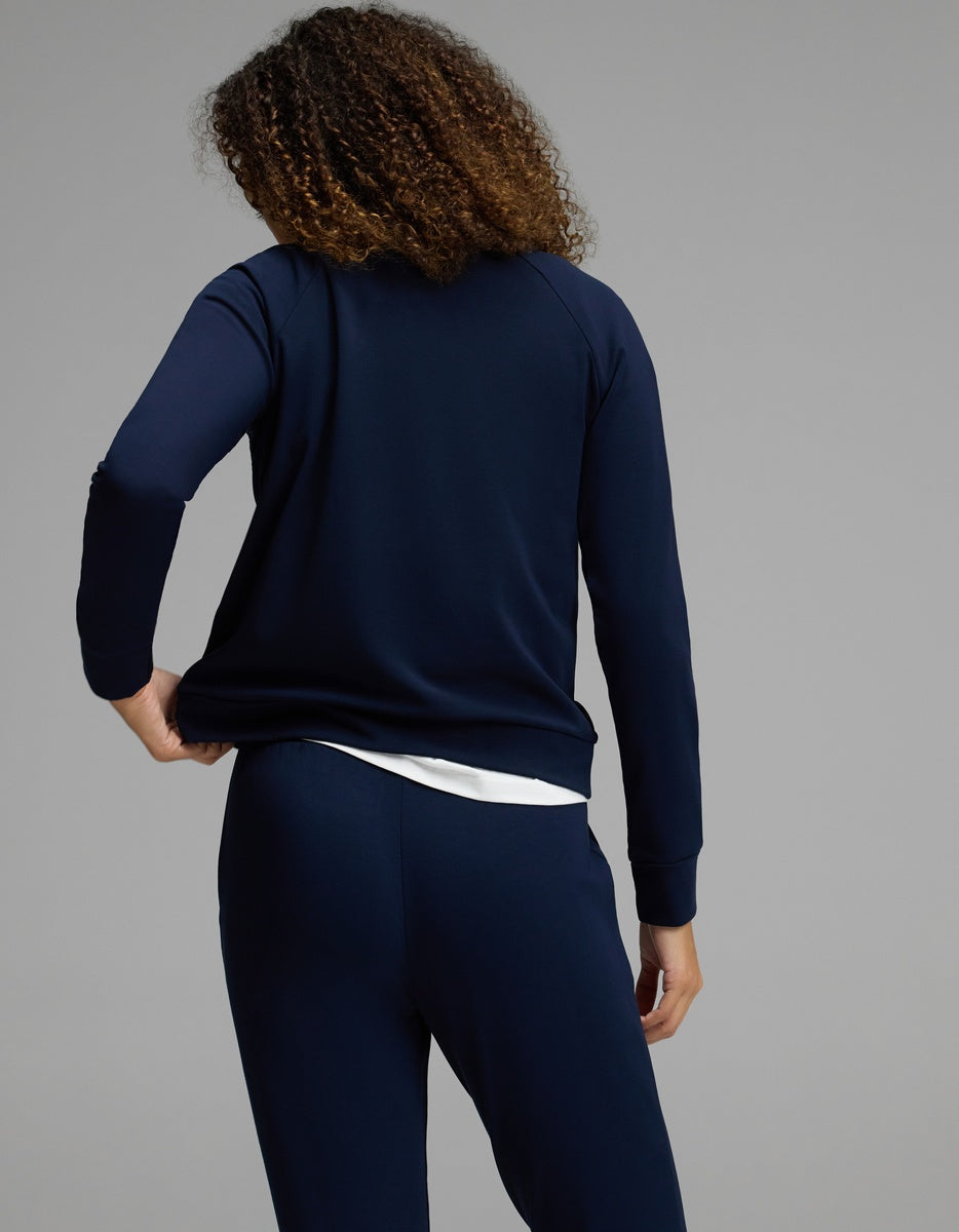 Women's Brushed Bamboo Mock Neck & Jogger Set - Image 3