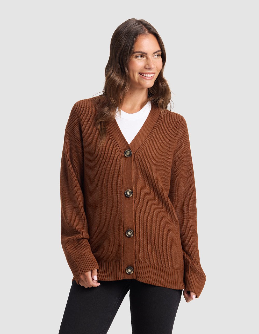 Oversized Classic Cardigan