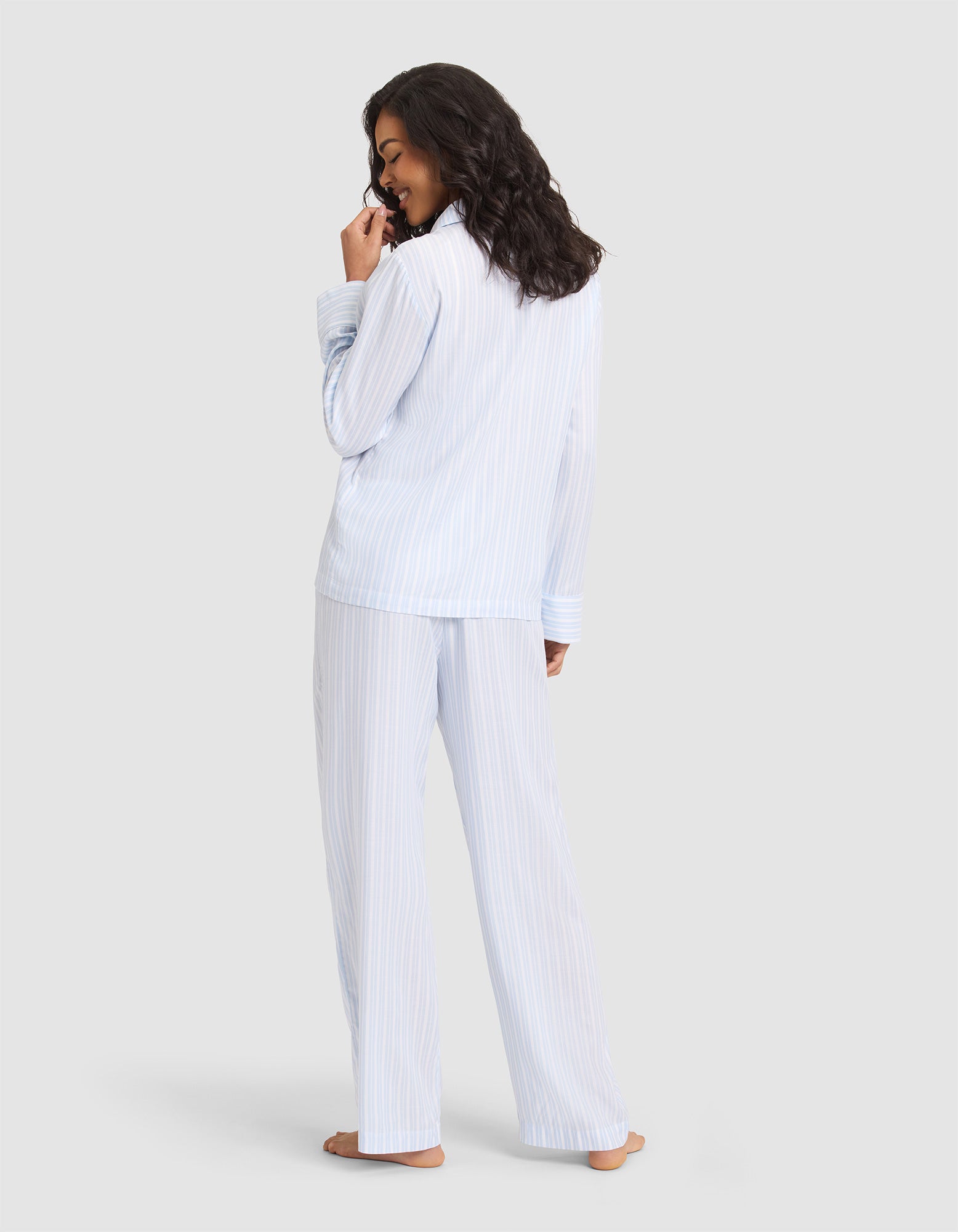 Women's Soft Woven Long Sleeve Pajama Set - Image 3