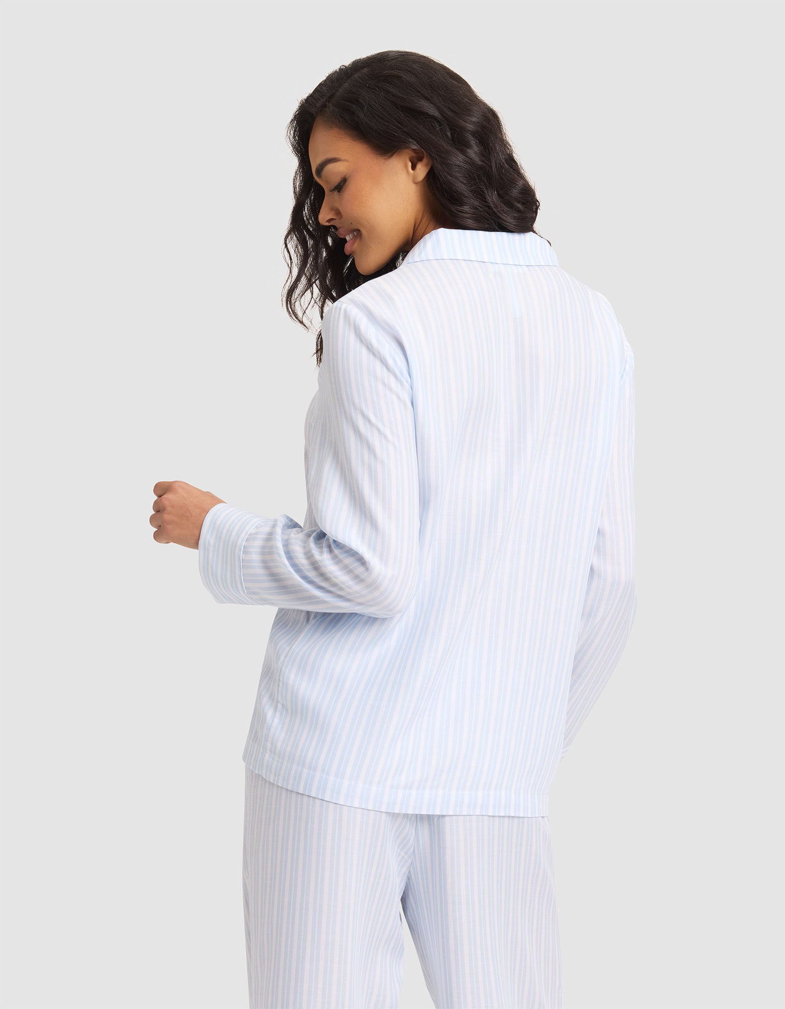 Women's Soft Woven Long Sleeve Pajama Top - Image 2