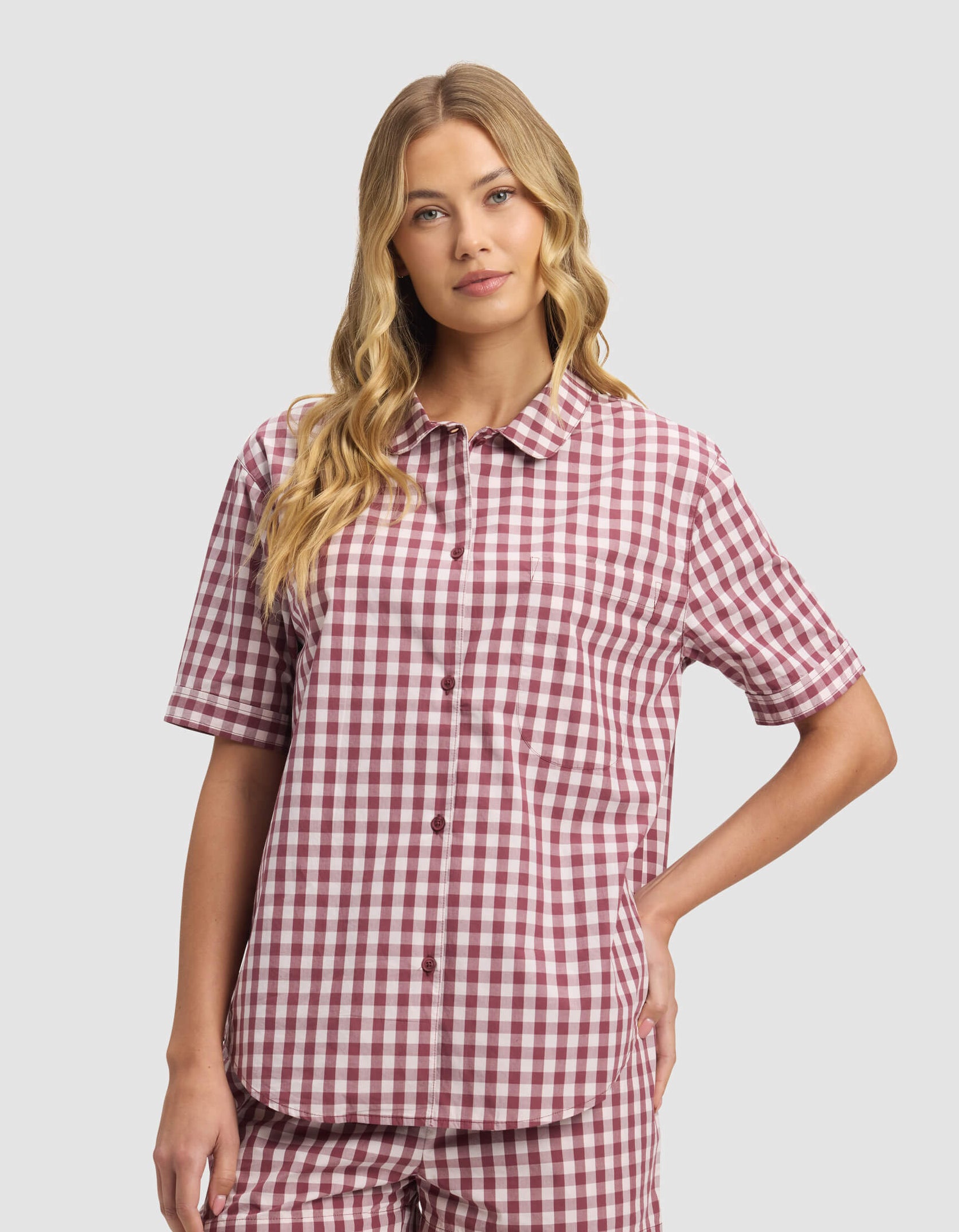 Women's Sutton Short Sleeve & Pant Pajama Set - Image 5